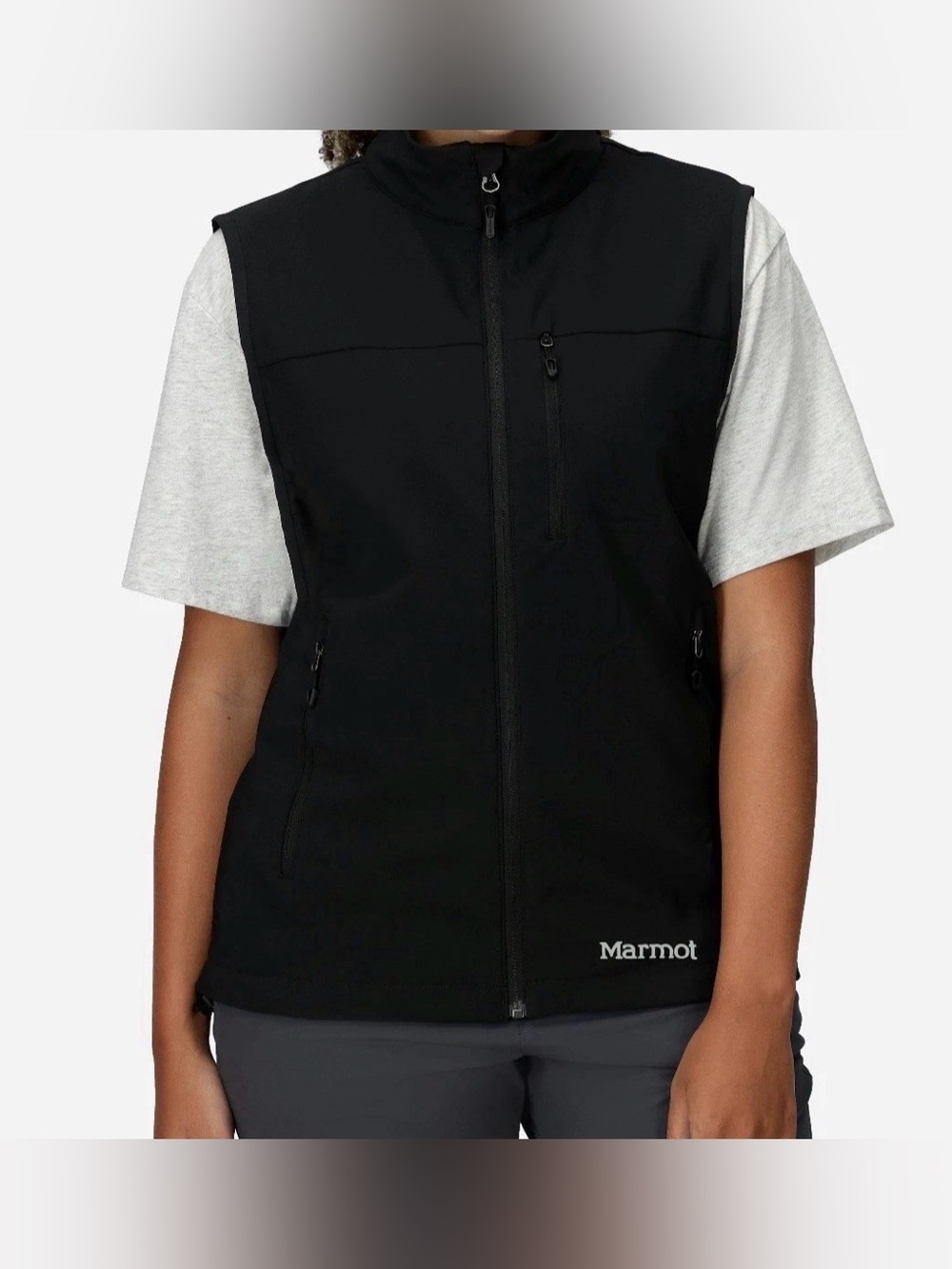 Marmot Tempo Softshell Vest Black Women's Medium NEW 1777